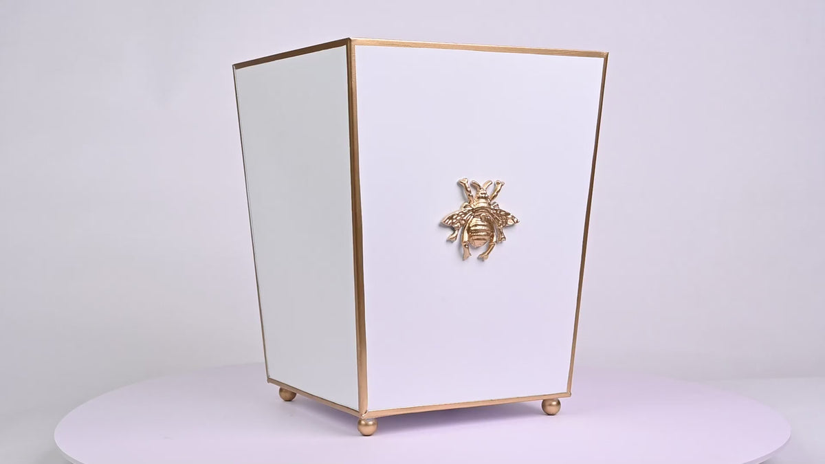 Regency Bee Square Wastebasket