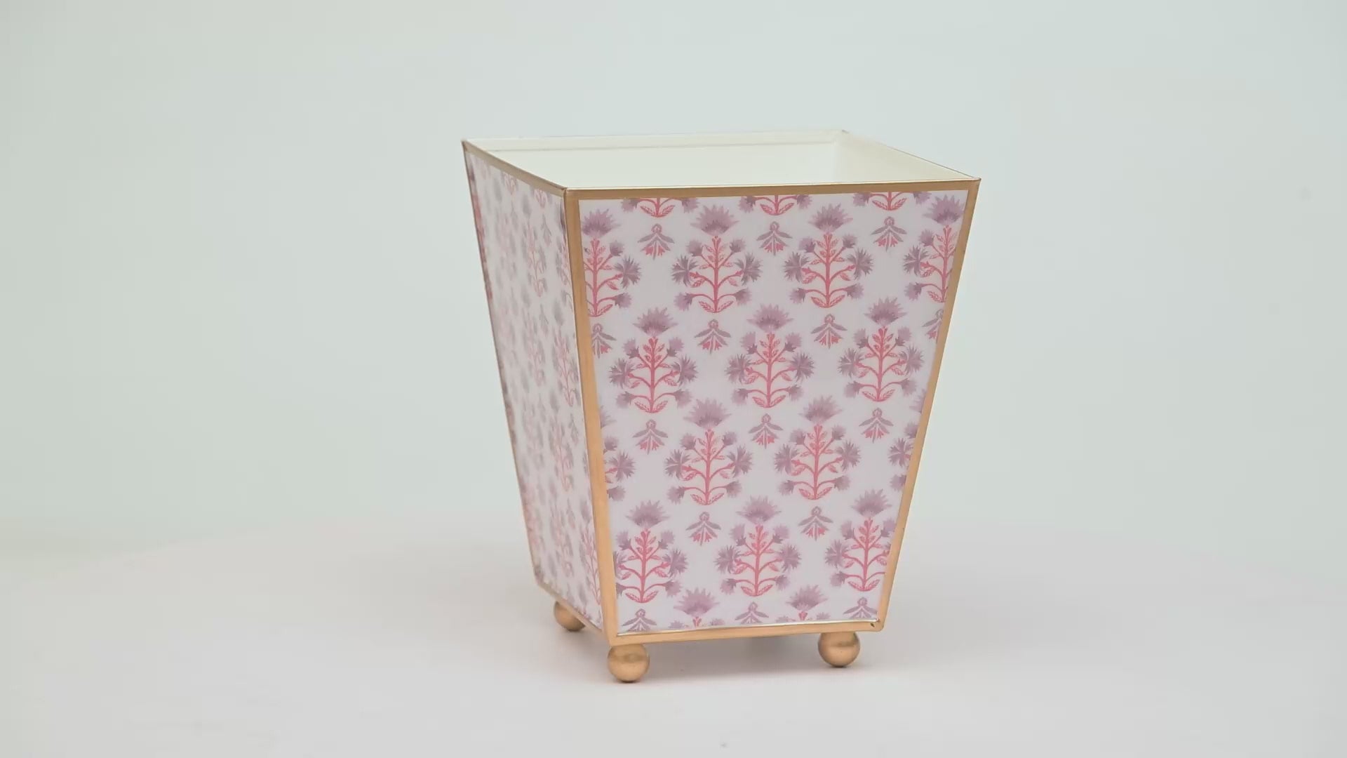 Penny Enameled Square Cachepot Planter