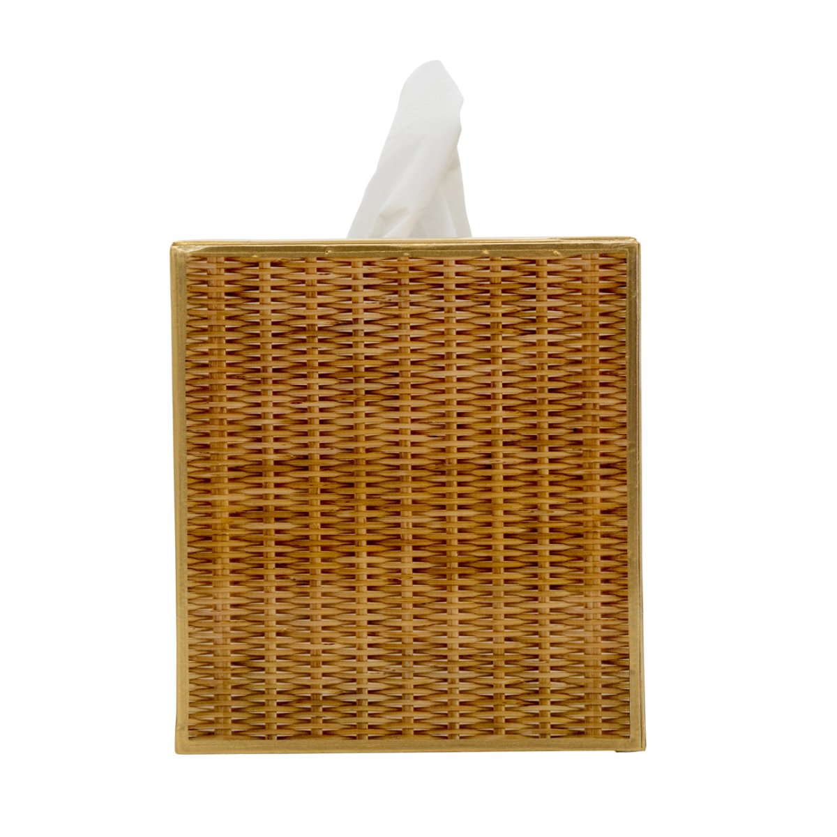 Rattan Enameled Tissue Box Cover - Seconds FINAL SALE - Tissue Box Cover from Jaye's Studio