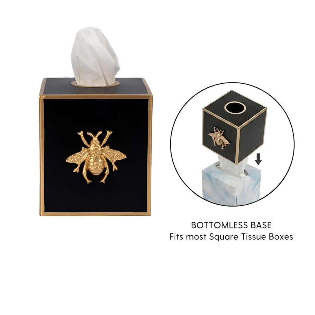 Regency Bee Tissue Box Cover - Tissue Box Cover from Jaye's Studio