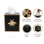 Regency Bee Tissue Box Cover - Tissue Box Cover from Jaye's Studio