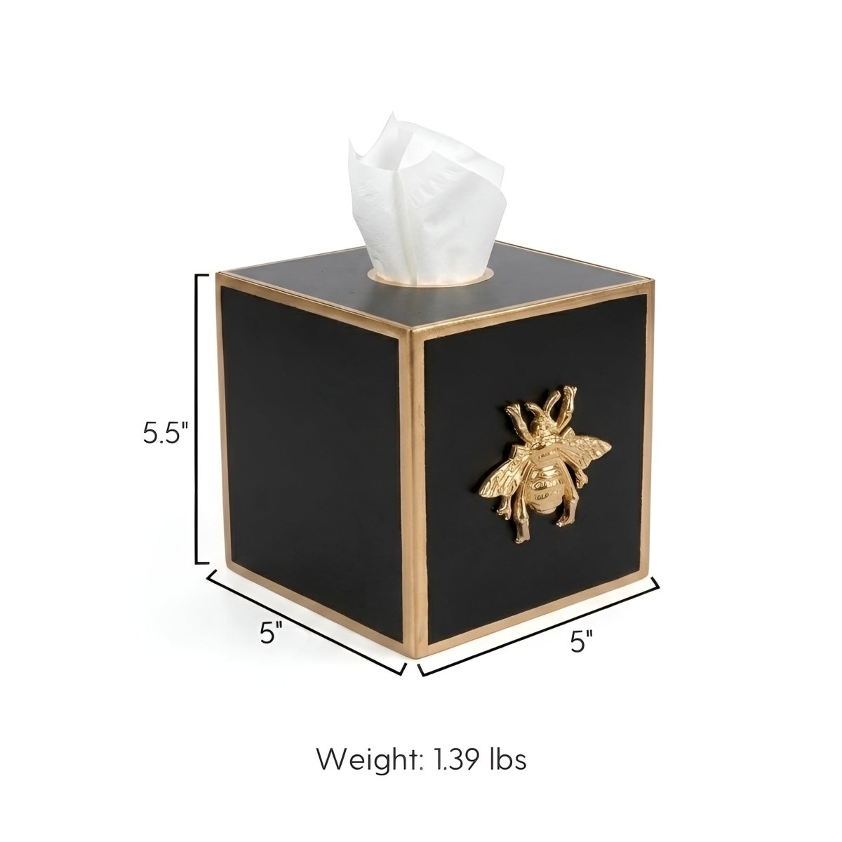 Regency Bee Tissue Box Cover - Tissue Box Cover from Jaye's Studio