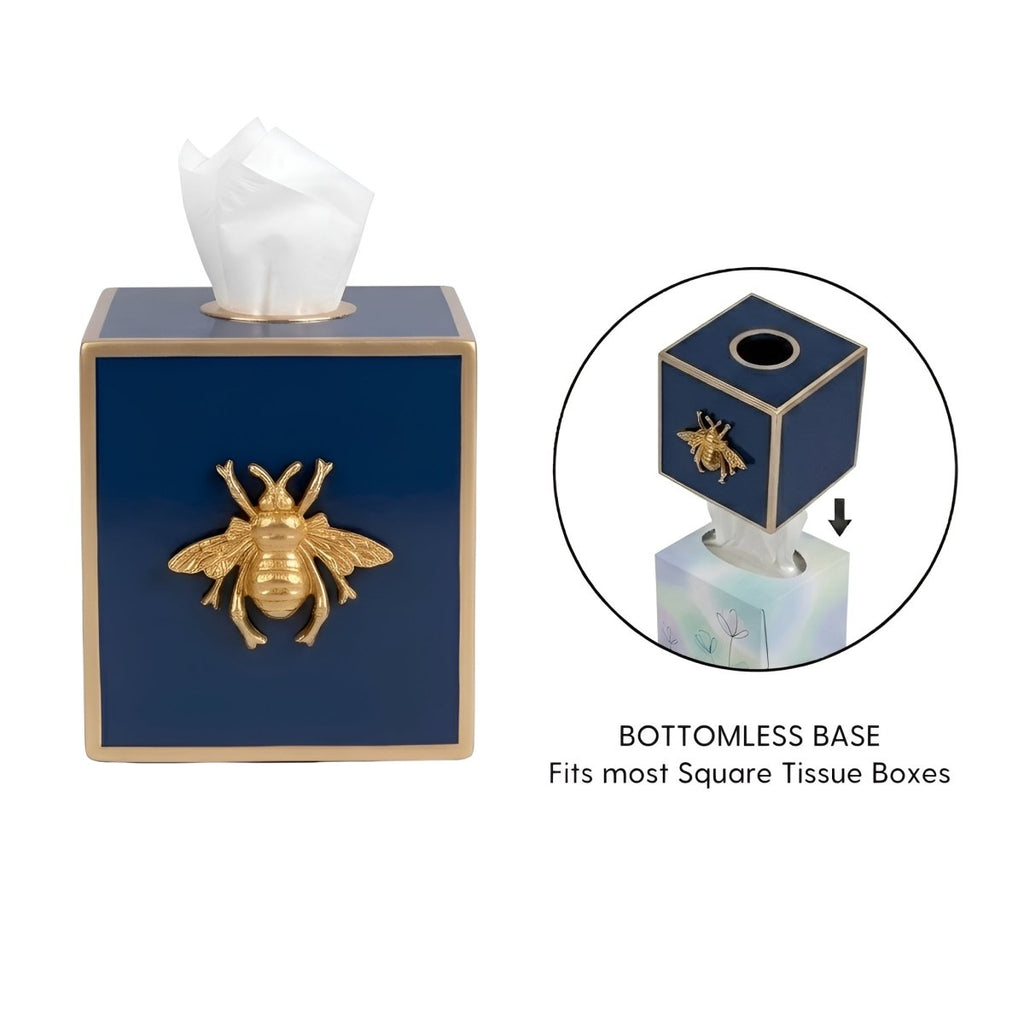 Regency Bee Tissue Box Cover - Tissue Box Cover from Jaye's Studio