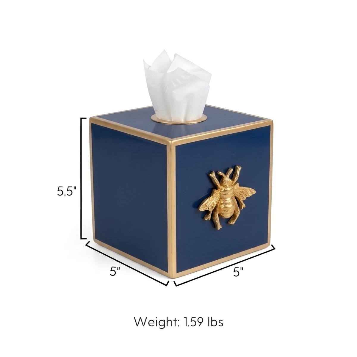 Regency Bee Tissue Box Cover - Tissue Box Cover from Jaye's Studio