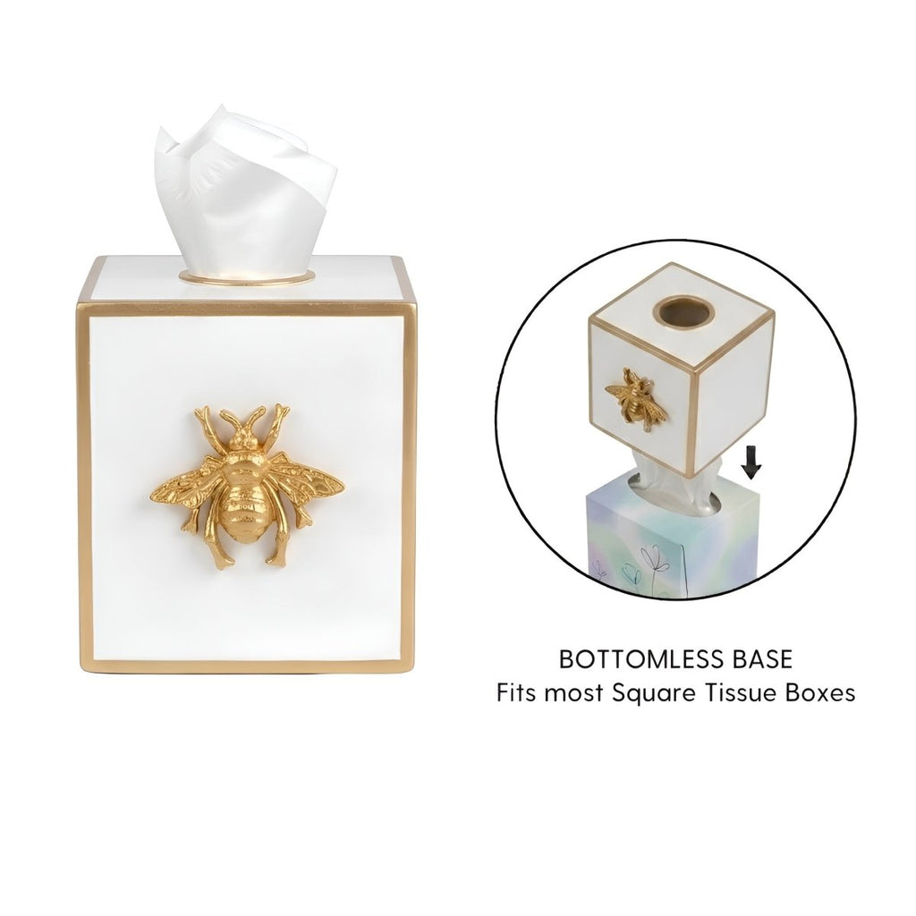 Regency Bee Tissue Box Cover - Tissue Box Cover from Jaye's Studio