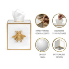 Regency Bee Tissue Box Cover - Tissue Box Cover from Jaye's Studio