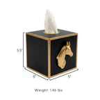 Regency Horse Head Tissue Box Cover - Tissue Box Cover from Jaye's Studio