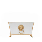 Regency Paws and Claws White Rectangular Fluted Metal Cachepot Planter for Entryway, Mantle, Home Office, Kitchen and Living Room - Cachepots from Jaye's Studio