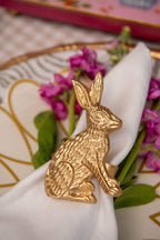 Regency Rabbit Gold Napkin Rings for Dinnerware, Place Settings, Entertaining (4pk) - Avail 03/20 - Napkin Rings from Jaye's Studio