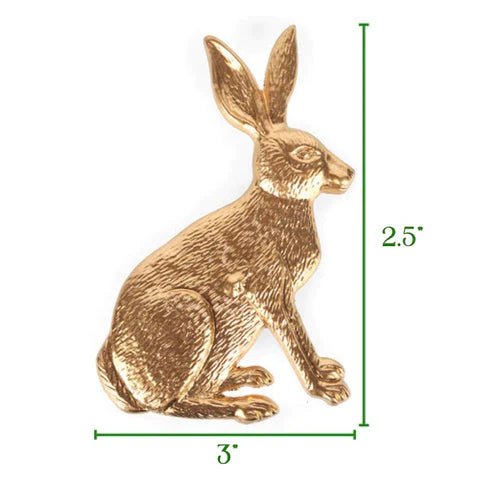 Regency Rabbit Gold Napkin Rings for Dinnerware, Place Settings, Entertaining (4pk) - Avail 03/20 - Napkin Rings from Jaye's Studio