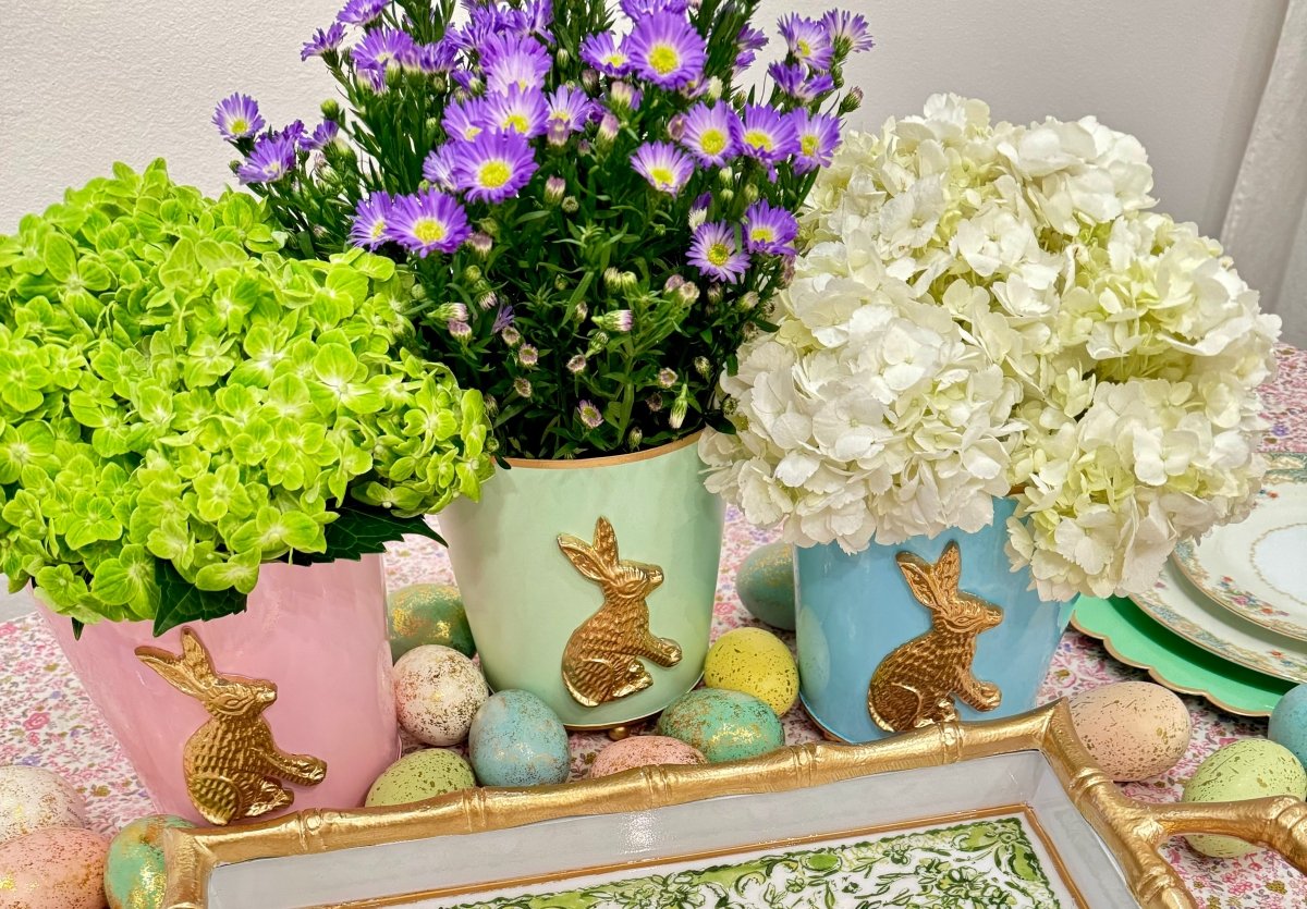 Regency Rabbit Round Cachepot Planter 6 - PIstachio - Avail 03/20 - Cachepots from Jaye's Studio