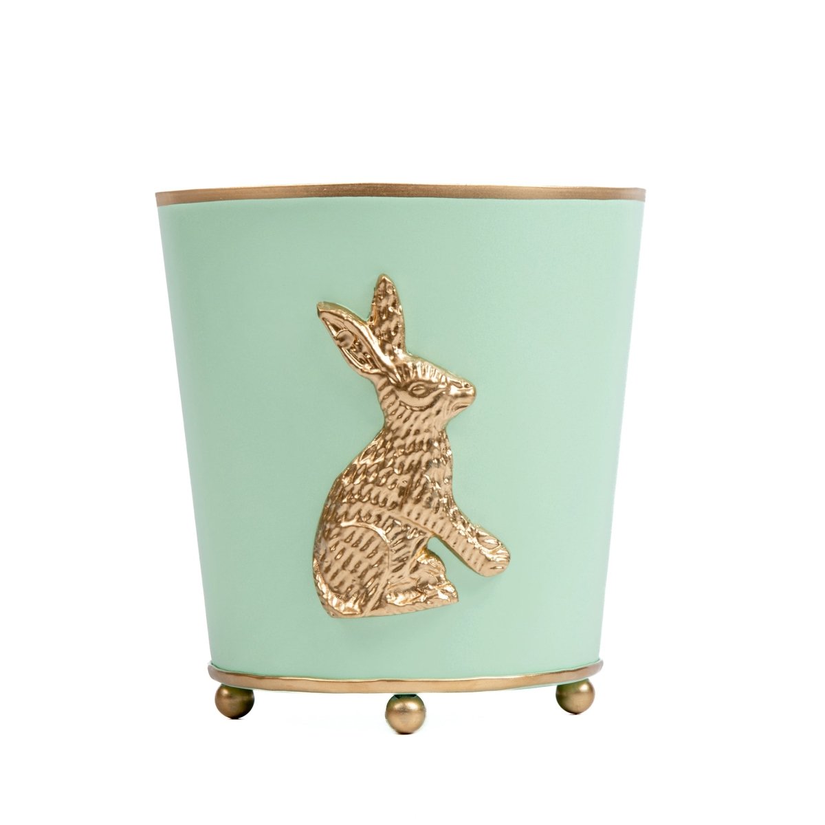 Regency Rabbit Round Cachepot Planter 6 - PIstachio - Avail 03/20 - Cachepots from Jaye's Studio
