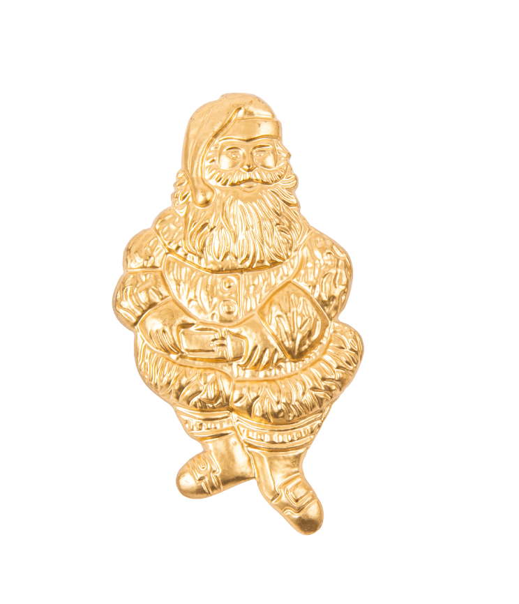 Regency Santa Napkin Ring (4pk) - Gold - Avail 12/05