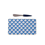 Scales Amelia Enameled Blue Charcuterie Board, Wooden Cutting Board, Chopping Board for Serving, Food & Meat Prep - Cutting Board from Jaye's Studio