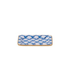 Scales Blue Enameled Rectangle Soap Dish, Catch All Tray, Jewelry Tray for Bathroom, Vanity, Sink - Decorative Laney Tray - Trinket Trays from Jaye's Studio