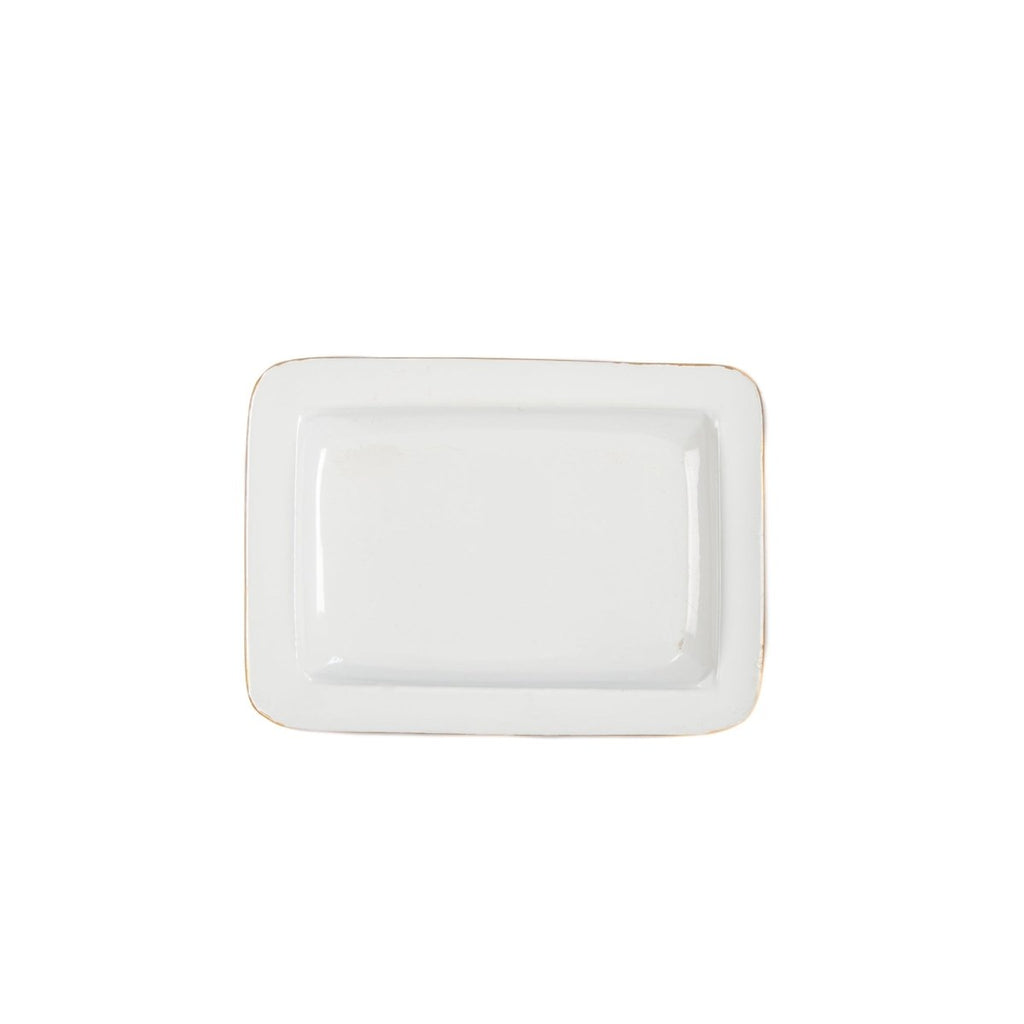 Scales Blue Enameled Rectangle Soap Dish, Catch All Tray, Jewelry Tray for Bathroom, Vanity, Sink - Decorative Laney Tray - Trinket Trays from Jaye's Studio