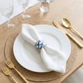 Scales Blue Napkin Rings for Dinnerware, Place Settings, Entertaining (4pk) - Avail 06/26 - Napkin Rings from Jaye's Studio
