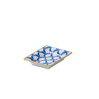 Scales Enameled Blue Rectangle Catch All Tray, Jewelry Tray for Bathroom, Vanity - Decorative Landry Tray - Trinket Trays from Jaye's Studio