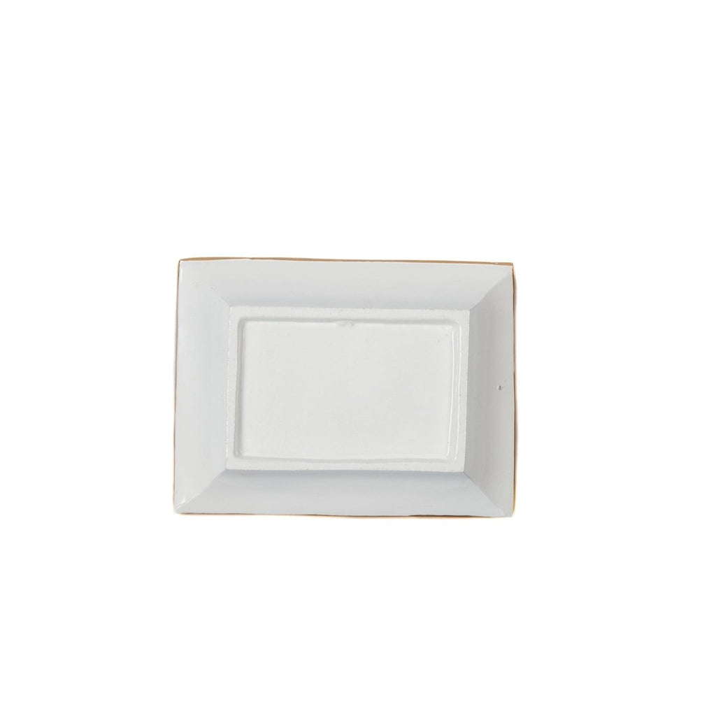 Scales Enameled Blue Rectangle Catch All Tray, Jewelry Tray for Bathroom, Vanity - Decorative Landry Tray - Trinket Trays from Jaye's Studio