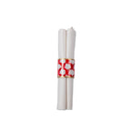 Scales Enameled Red Napkin Rings for Dinnerware, Table Setting, Dinner Party (Pack of 4) - Napkin Rings from Jaye's Studio