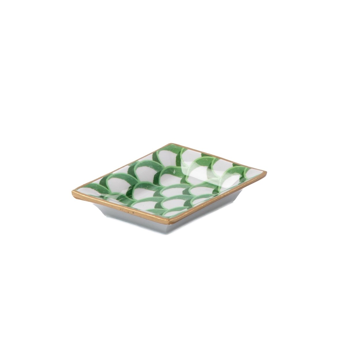 Scales Green Rectangle Catch All Tray, Jewelry Tray for Bathroom, Vanity - Decorative Landry Tray - Trinket Trays from Jaye's Studio