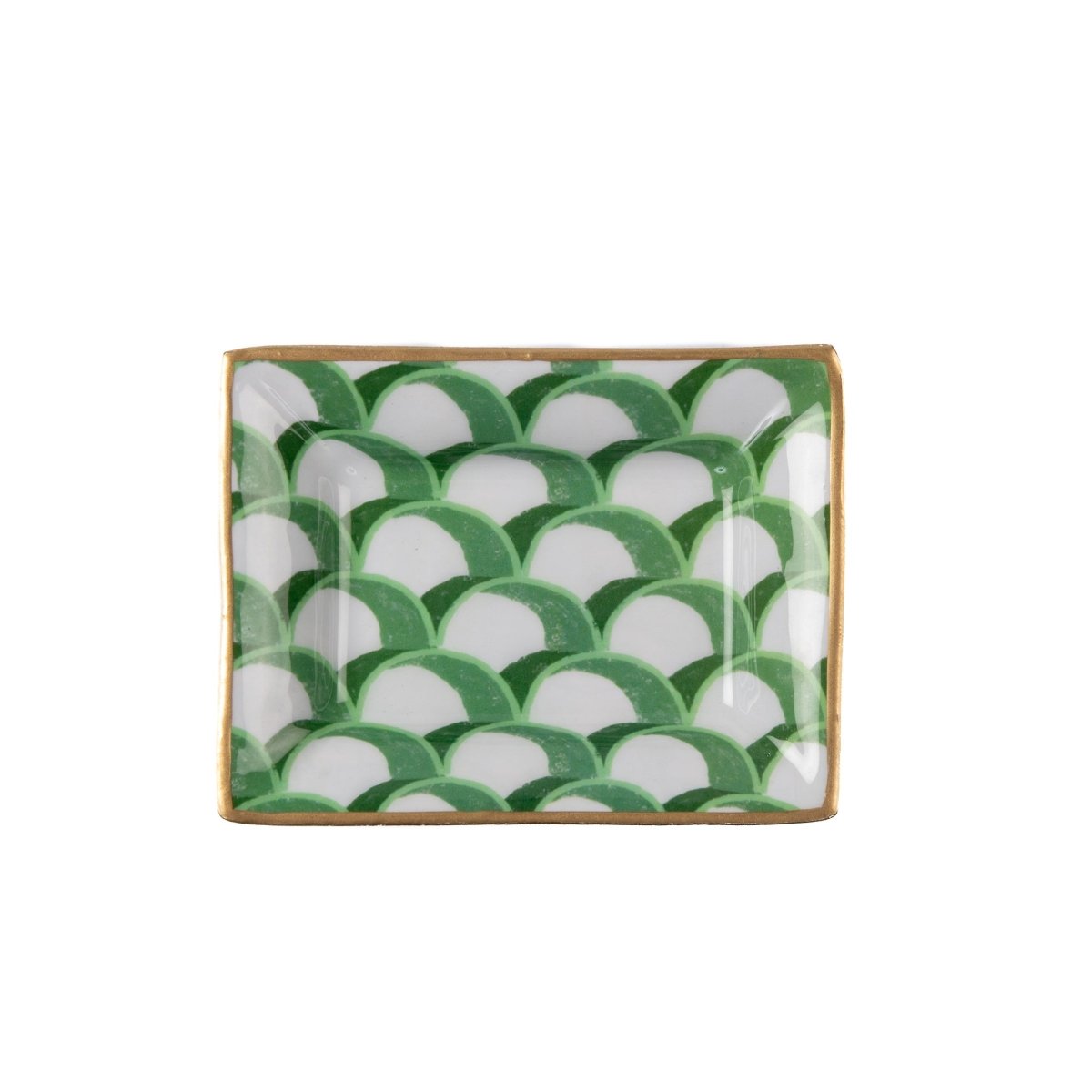 Scales Green Rectangle Catch All Tray, Jewelry Tray for Bathroom, Vanity - Decorative Landry Tray - Trinket Trays from Jaye's Studio