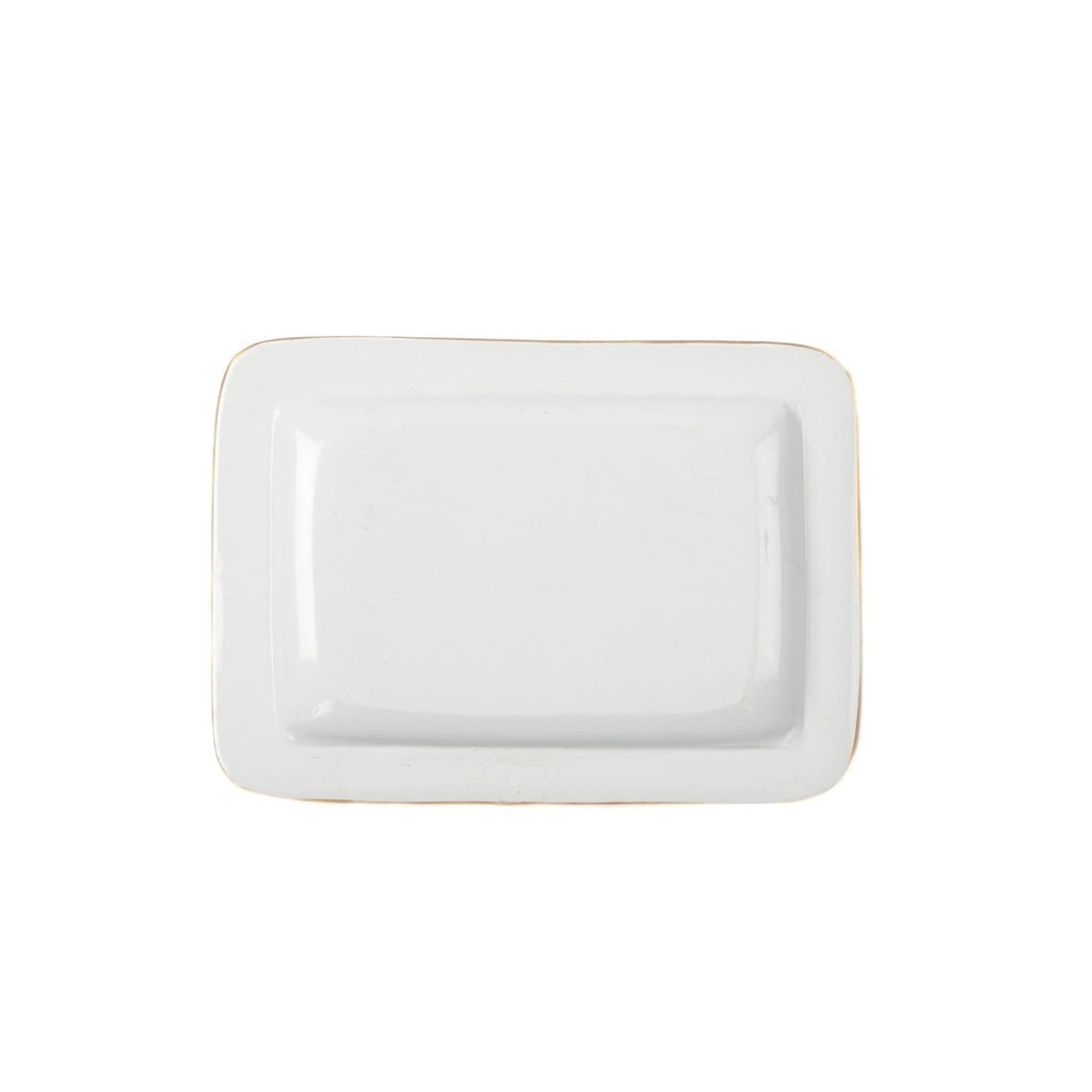 Scales Red Enameled Rectangle Soap Dish, Catch All Tray, Jewelry Tray for Bathroom, Vanity, Sink - Decorative Laney Tray - Trinket Trays from Jaye's Studio