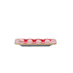 Scales Red Enameled Rectangle Soap Dish, Catch All Tray, Jewelry Tray for Bathroom, Vanity, Sink - Decorative Laney Tray - Trinket Trays from Jaye's Studio