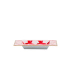 Scales Red Enameled Square Decorative Trinket Tray, Catch All Tray, Jewelry Tray for Vanity, Bathroom, Bedside Home Office - Trinket Trays from Jaye's Studio
