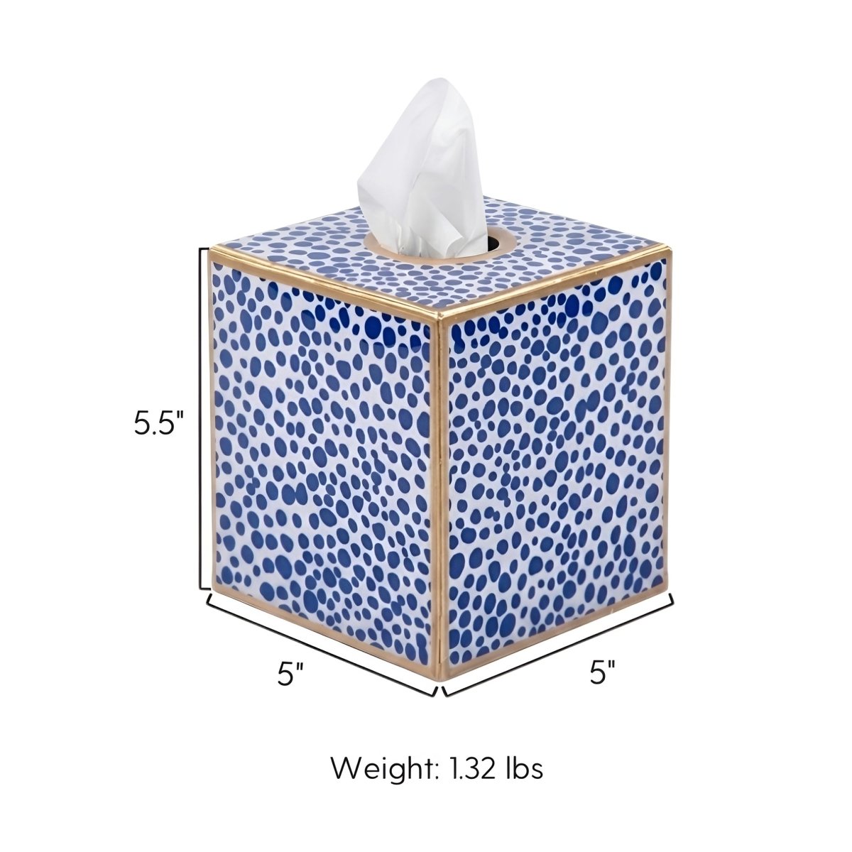 Shagreen Enameled Tissue Box Cover - Tissue Box Cover from Jaye's Studio