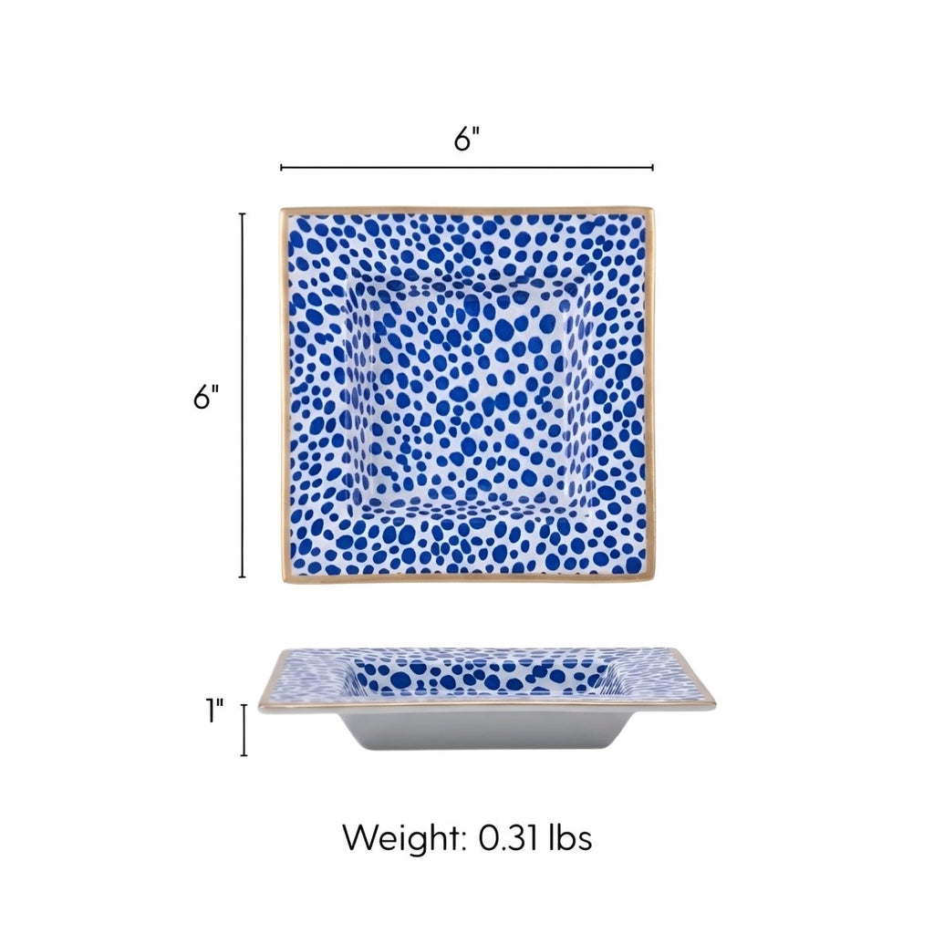 Shagreen Enameled Tori Trinket Tray - Trinket Trays from Jaye's Studio