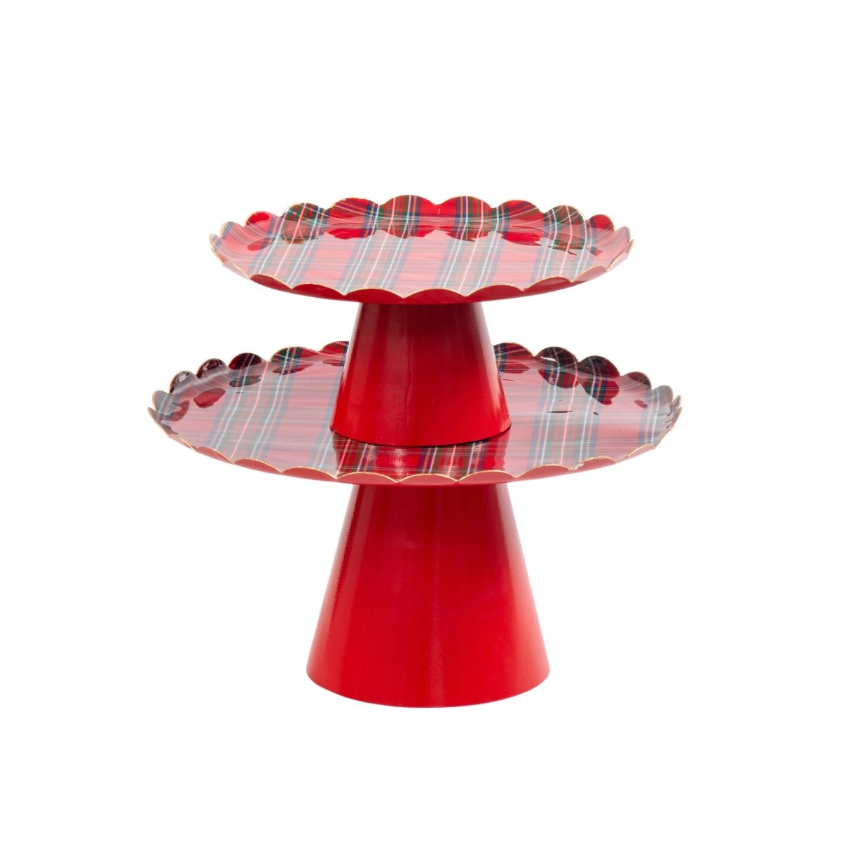 Tartan Plaid Cake Stand Set (2pk) - from Jaye's Studio