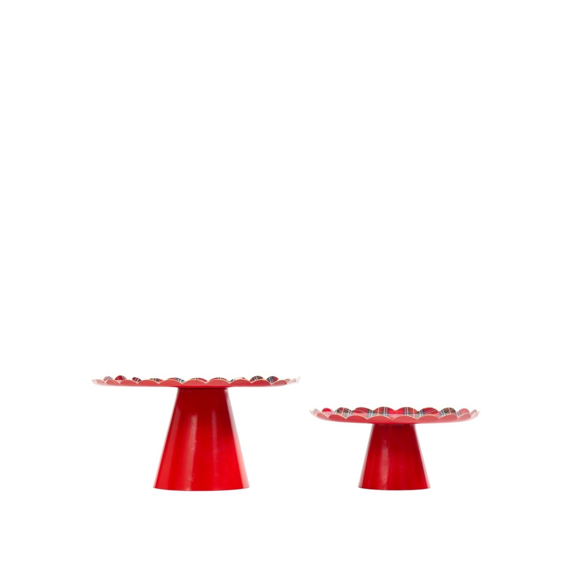 Tartan Plaid Cake Stand Set (2pk) - from Jaye's Studio