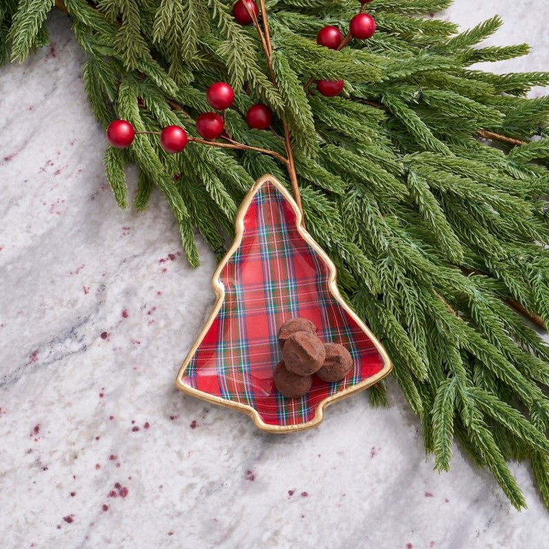 Tartan Plaid Christmas Tray - Avail 11/26 - Decorative Trays from Jaye's Studio