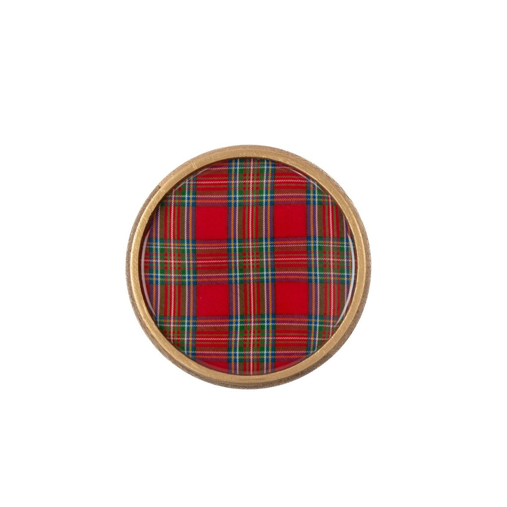 Tartan Plaid Wooden Coasters Set (4pk) - Avail 11/29 - from Jaye's Studio
