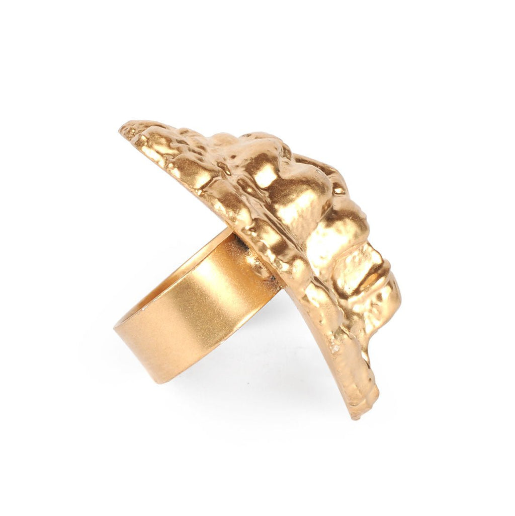 Lion Gold Napkin Rings for Dinnerware, Place Settings, Entertaining (4pk) - Avail 02/22 - Napkin Rings from Jaye's Studio