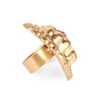 Lion Gold Napkin Rings for Dinnerware, Place Settings, Entertaining (4pk) - Avail 02/22 - Napkin Rings from Jaye's Studio