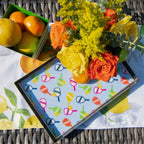Pickleball Enameled Rectangle Vanity Tray - Decorative Tray - Serving Trays from Jaye's Studio