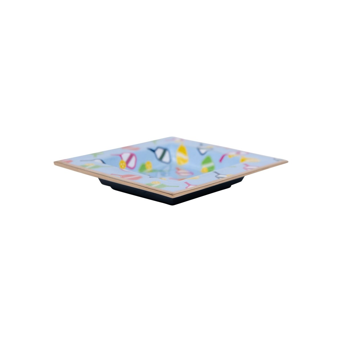 Pickleball Enameled Square Jewelry and Catch All Tray - Decorative Trays from Jaye's Studio